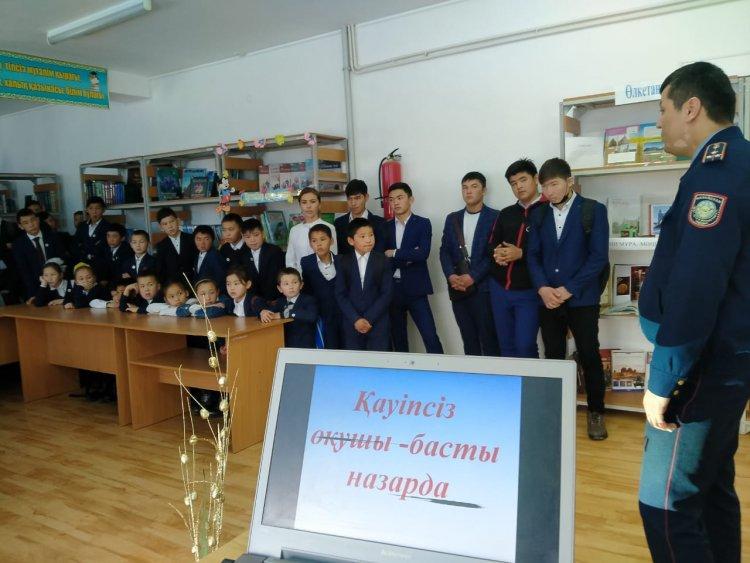 "Жасөспірім және қауіпсіздік" бірыңғай тақырыбында өткізілген іс-шаралар.