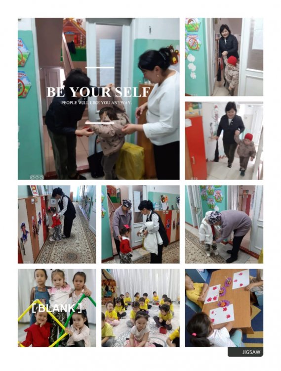 Кеңес ата аналарға  кеңес беру"Баланың балабакшадағы бір күні"