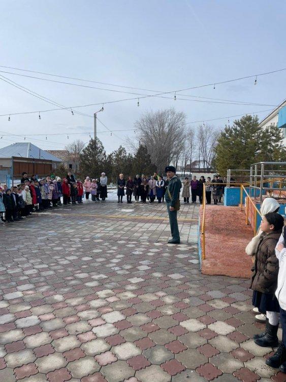 Төтенше жағдайлар кезіндегі  қауіпсіздік жаттығулары өткізілді