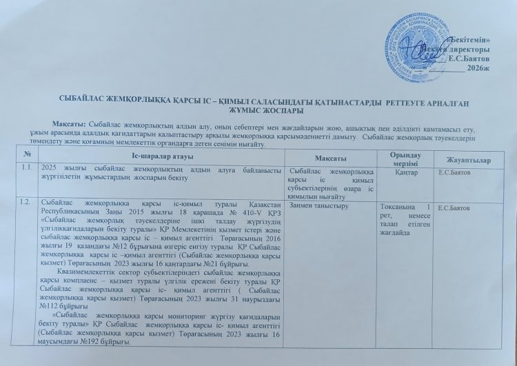 Жоспар КОМПЛЕАНС